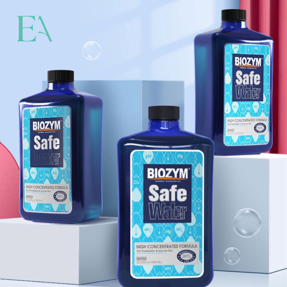 Biozym safe water dung dịch khử Clo, Ammonia và kim loại nặng 350ml | Biozym
